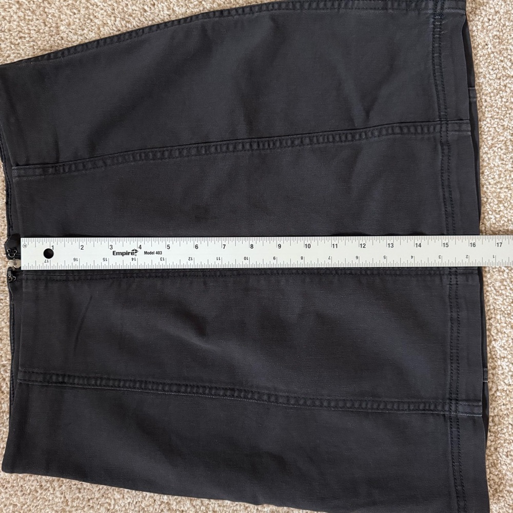 Free People Modern Femme Denim Black Mini Skirt Size 10 Grunge - Picture 10 of 10